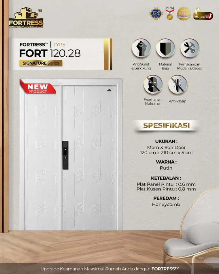 Signature Series - Mom & Son Door - FORT 120.28 - Warna Putih