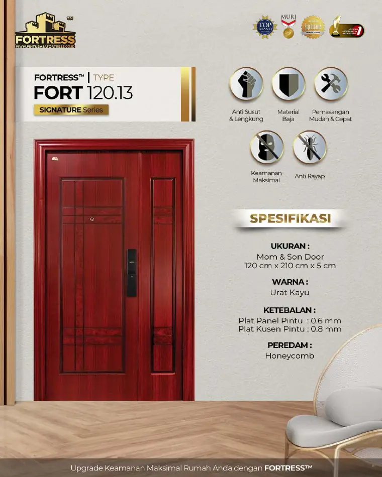 Signature Series - Mom & Son Door - FORT 120.13 - Warna Urat Kayu