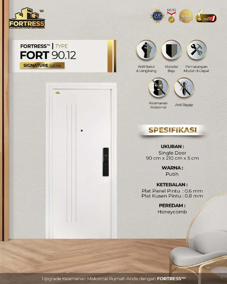 Signature Series - Single Door - FORT 90.12 - Warna Putih