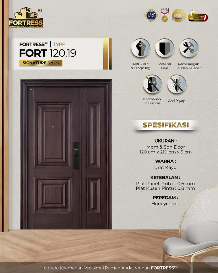 Signature Series - Mom & Son Door - FORT 120.19 - Warna Urat Kayu