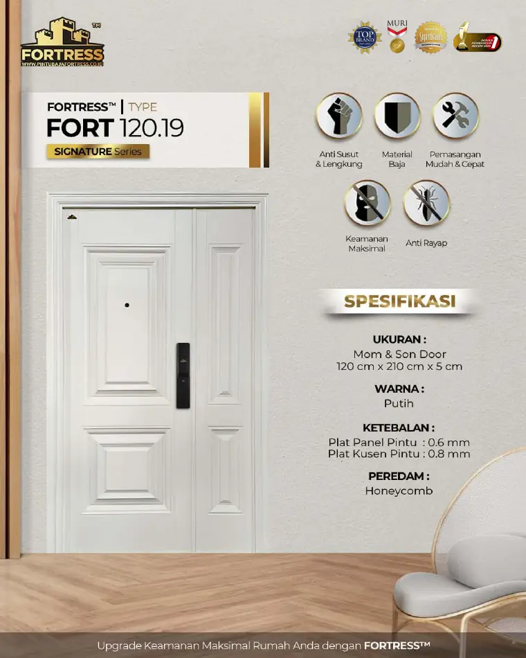 Signature Series - Mom & Son Door - FORT 120.19 - Warna Putih