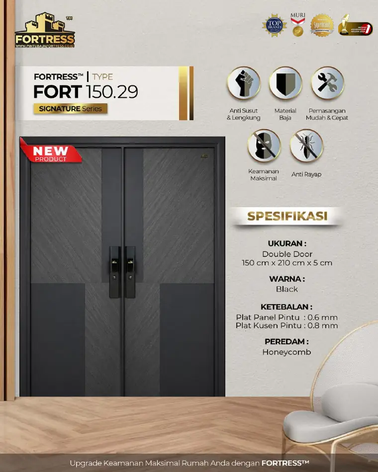 Signature Series - Double Door - FORT 150.29 - Warna Black