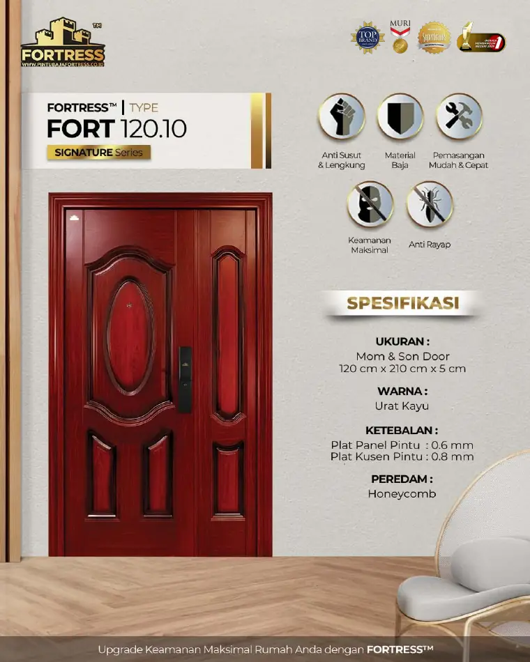 Signature Series - Mom & Son Door - FORT 120.10 - Warna Urat Kayu