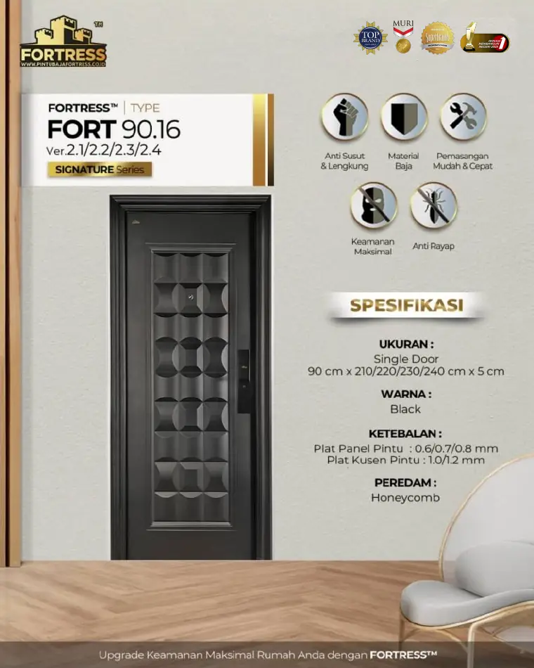 Signature Series - Single Door - FORT 90.16 - Warna Black