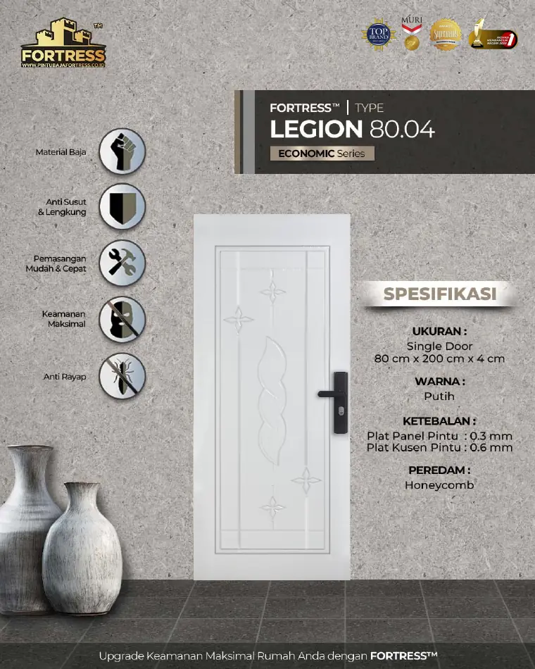 Economic Series - Single Door - LEGION 80.04 - Warna Putih
