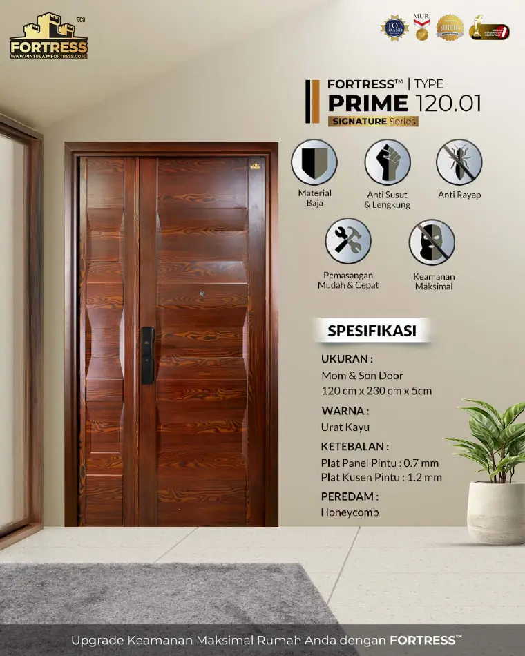 Signature Series - Mom & Son Door - PRIME 120.01 - Warna Urat Kayu
