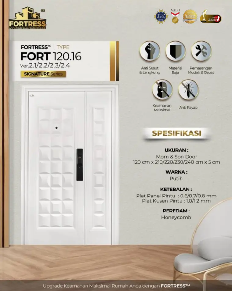 Signature Series - Mom & Son Door - FORT 120.16 - Warna Putih