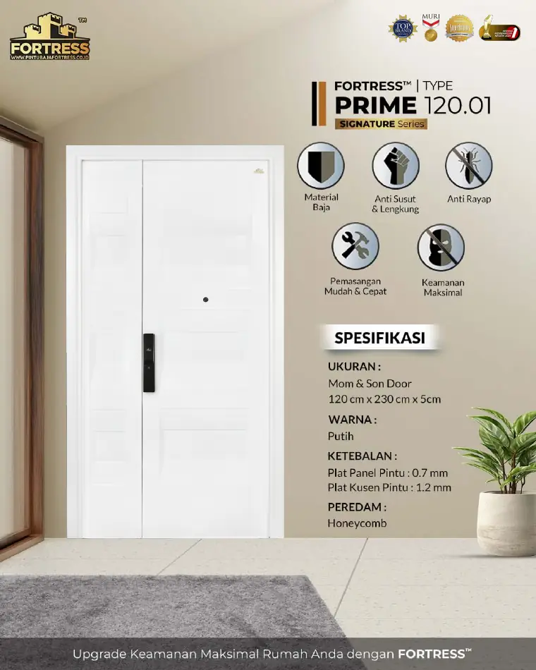 Signature Series - Mom & Son Door - PRIME 120.01 - Warna Putih