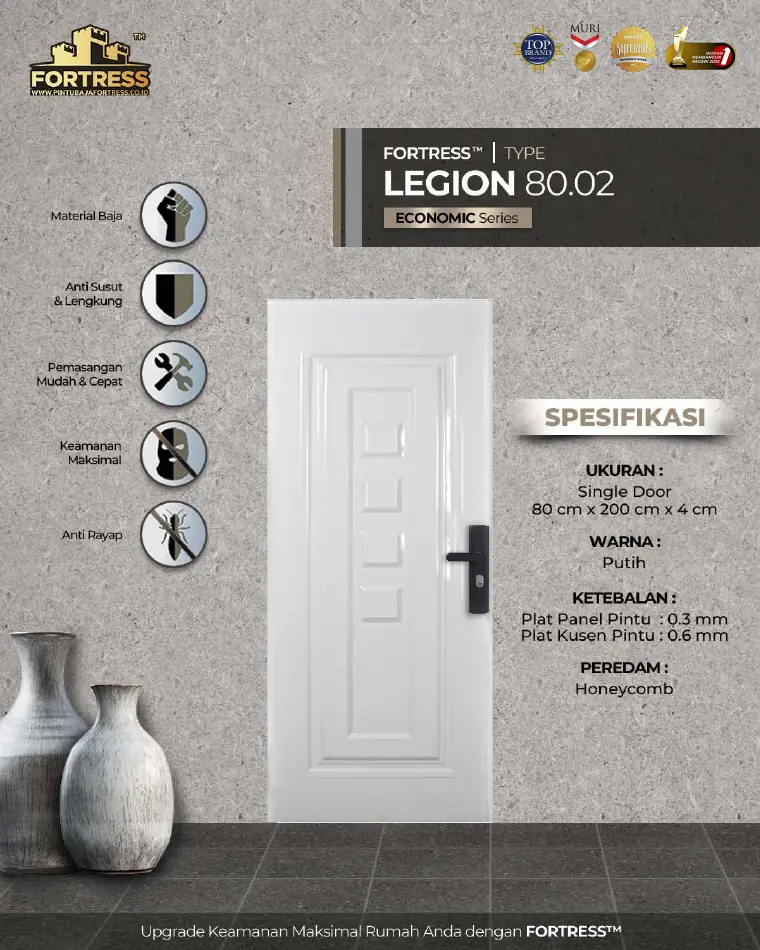 Economic Series - Single Door - LEGION 80.02 - Warna Putih