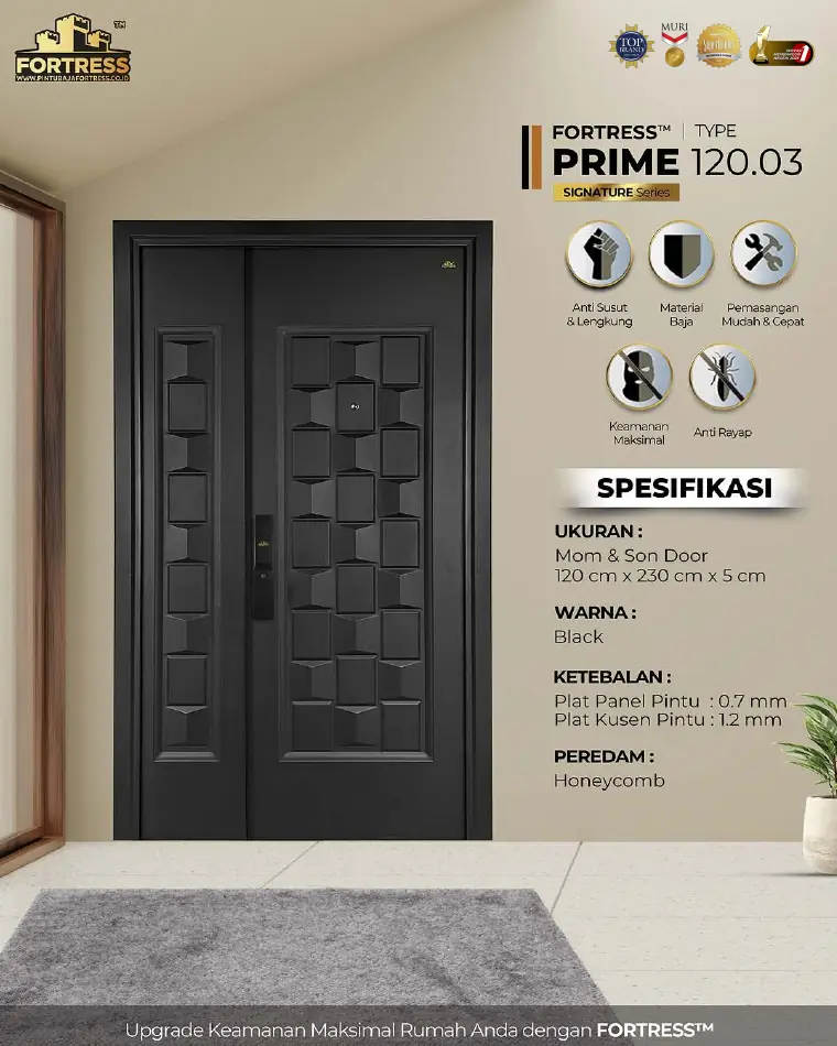 Signature Series - Mom & Son Door - PRIME 120.03 - Warna Black