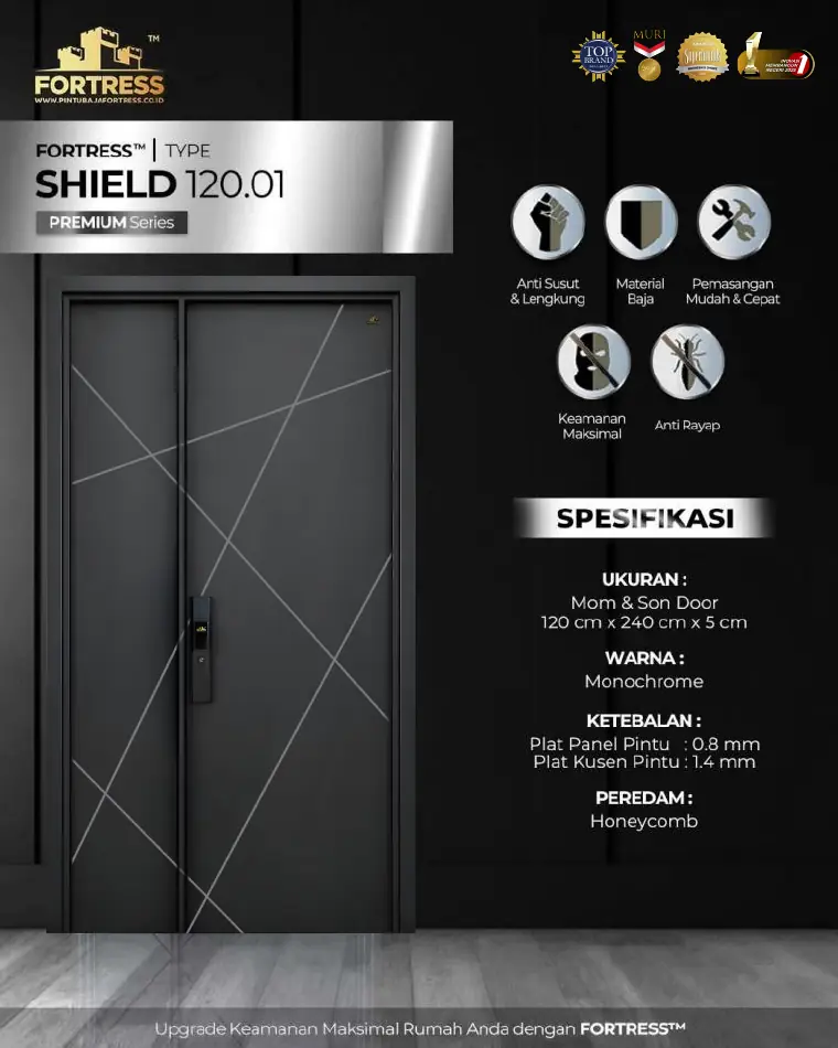 Premium Series - Mom & Son Door - SHIELD 120.01 - Warna Monochrome