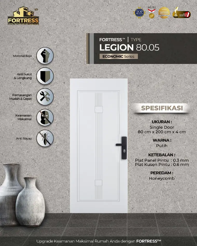 Economic Series - Single Door - LEGION 80.05 - Warna Putih