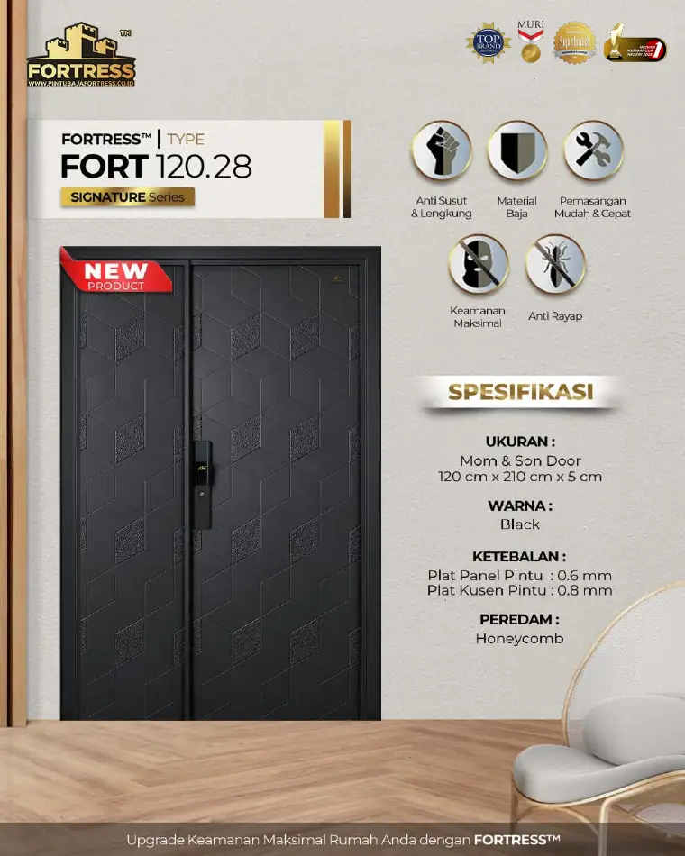 Signature Series - Mom & Son Door - FORT 120.28 - Warna Black