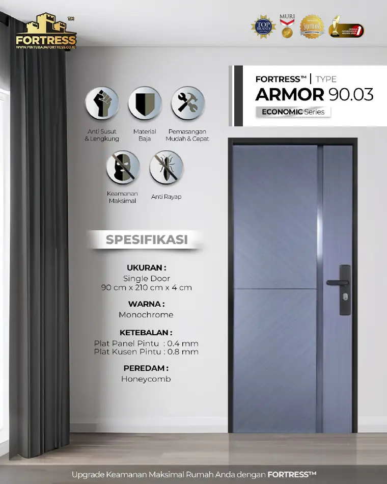 Economic Series - Single Door - ARMOR 90.03 - Warna Monochrome