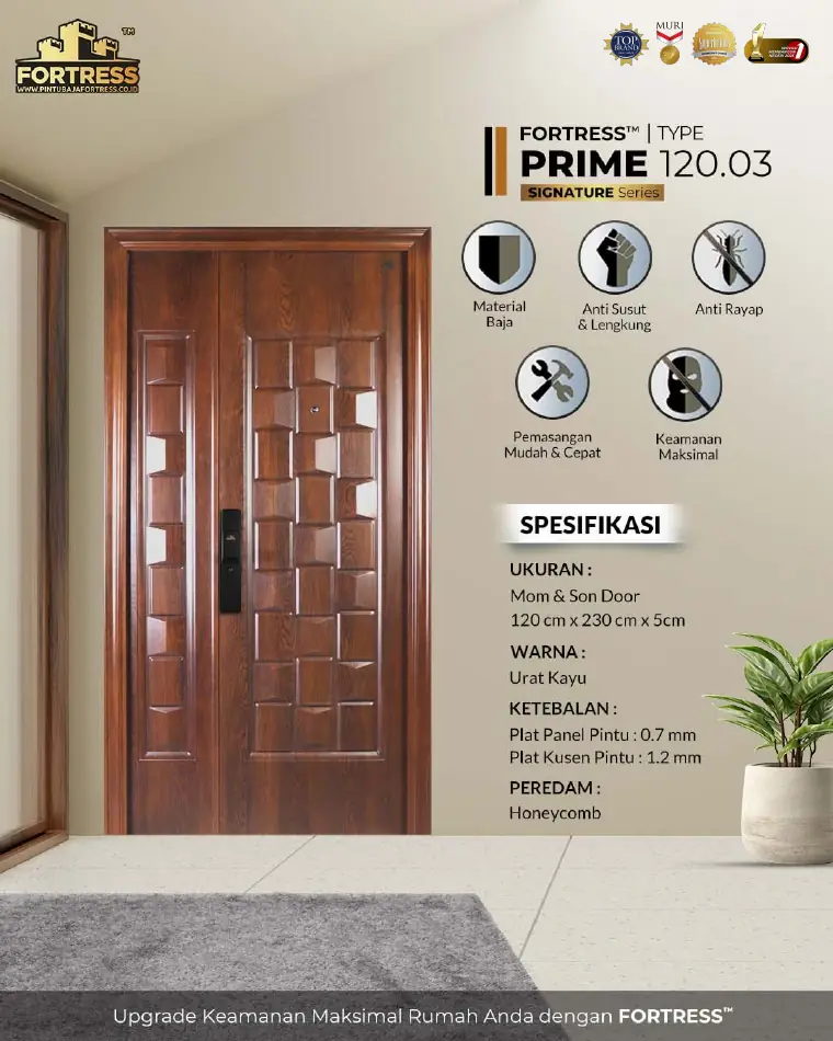 Signature Series - Mom & Son Door - PRIME 120.03 - Warna Urat Kayu