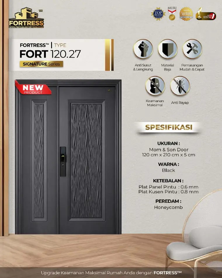 Signature Series - Mom & Son Door - FORT 120.27 - Warna Black