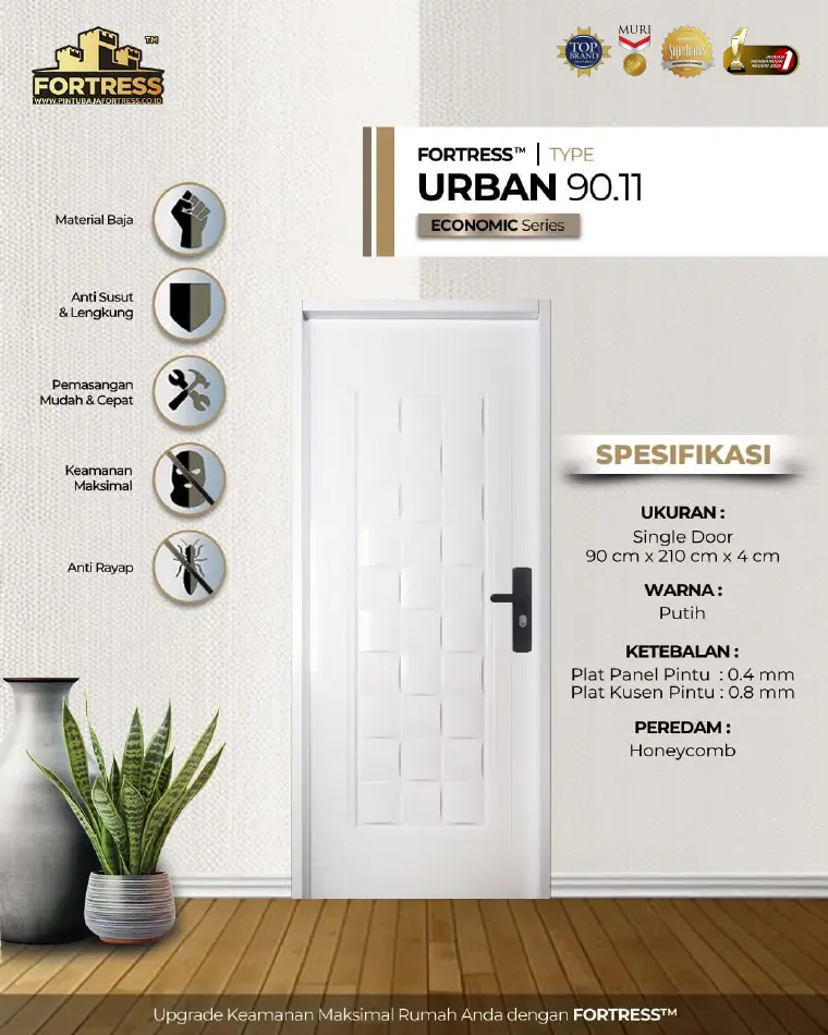 Economic Series - Single Door - URBAN 90.11 - Warna Putih