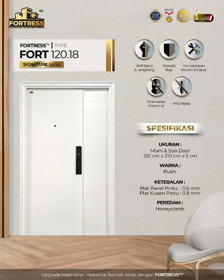 Signature Series - Mom & Son Door - FORT 120.18 - Warna Putih