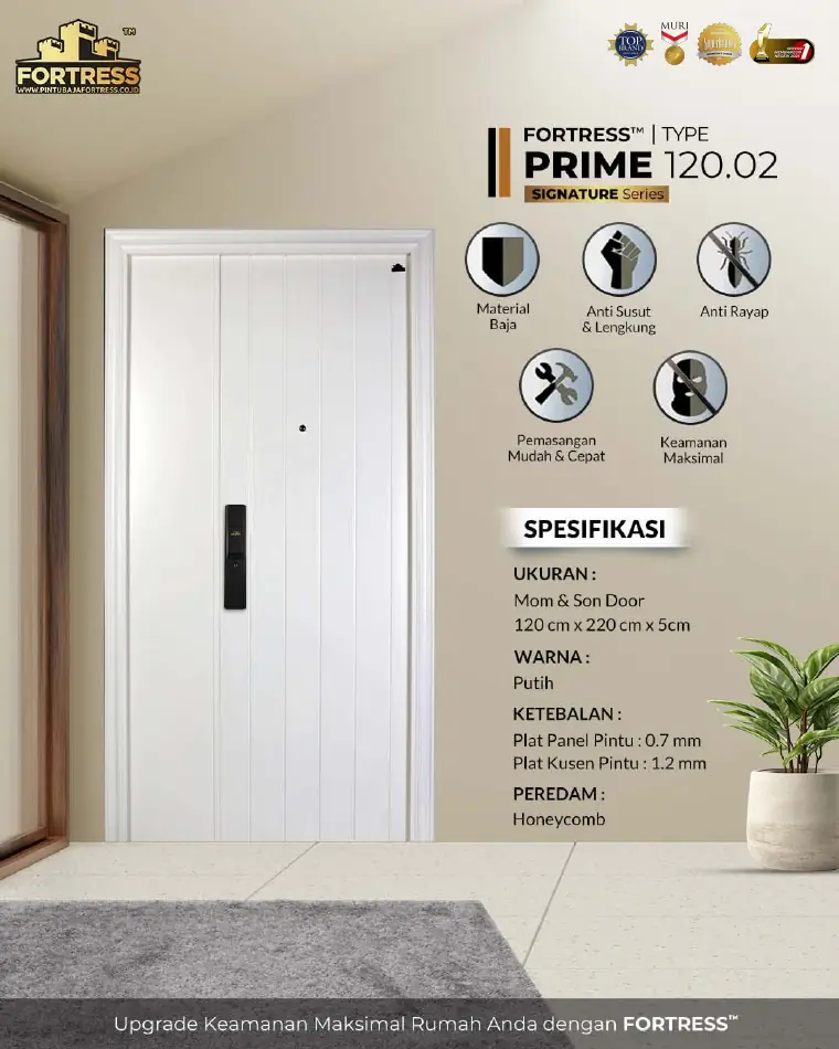 Signature Series - Mom & Son Door - PRIME 120.02 - Warna Putih