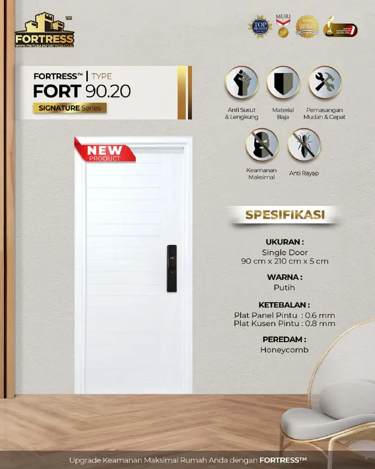 Signature Series - Single Door - FORT 90.20 - Warna Putih