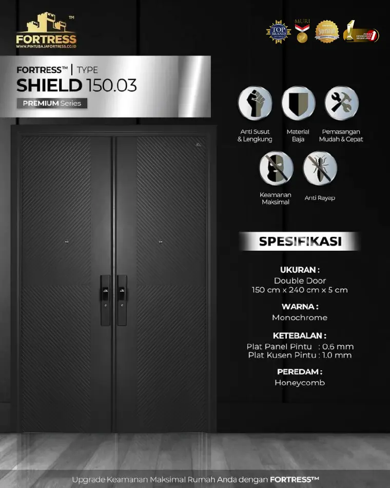 Premium Series - Double Door - SHIELD 150.03 - Warna Monochrome