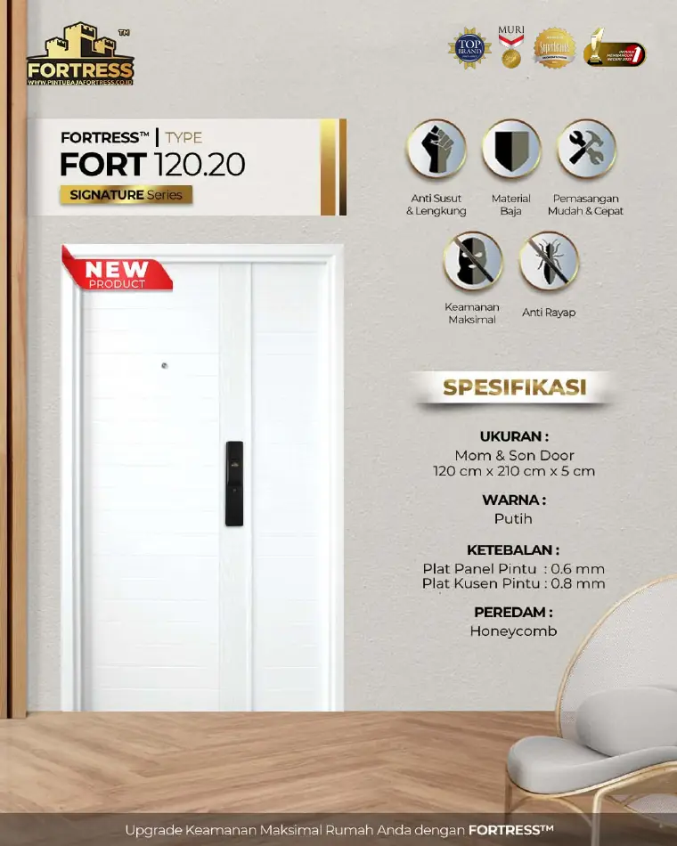 Signature Series - Mom & Son Door - FORT 120.20 - Warna Putih