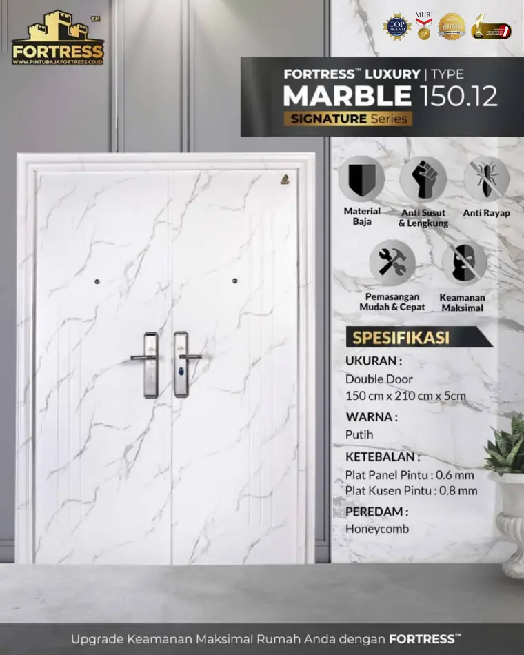 Signature Series - Double Door - MARBLE 150.12 - Warna Putih