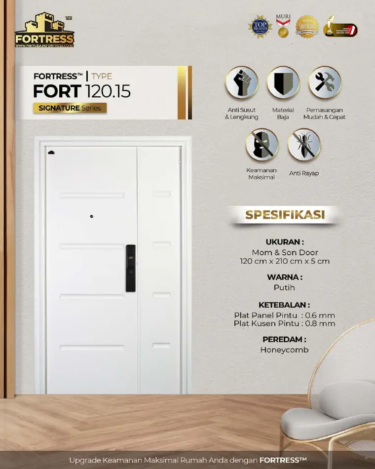Signature Series - Mom & Son Door - FORT 120.15 - Warna Putih