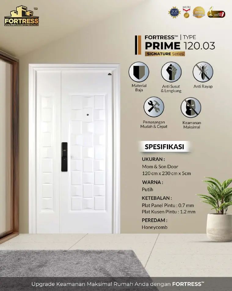 Signature Series - Mom & Son Door - PRIME 120.03 - Warna Putih