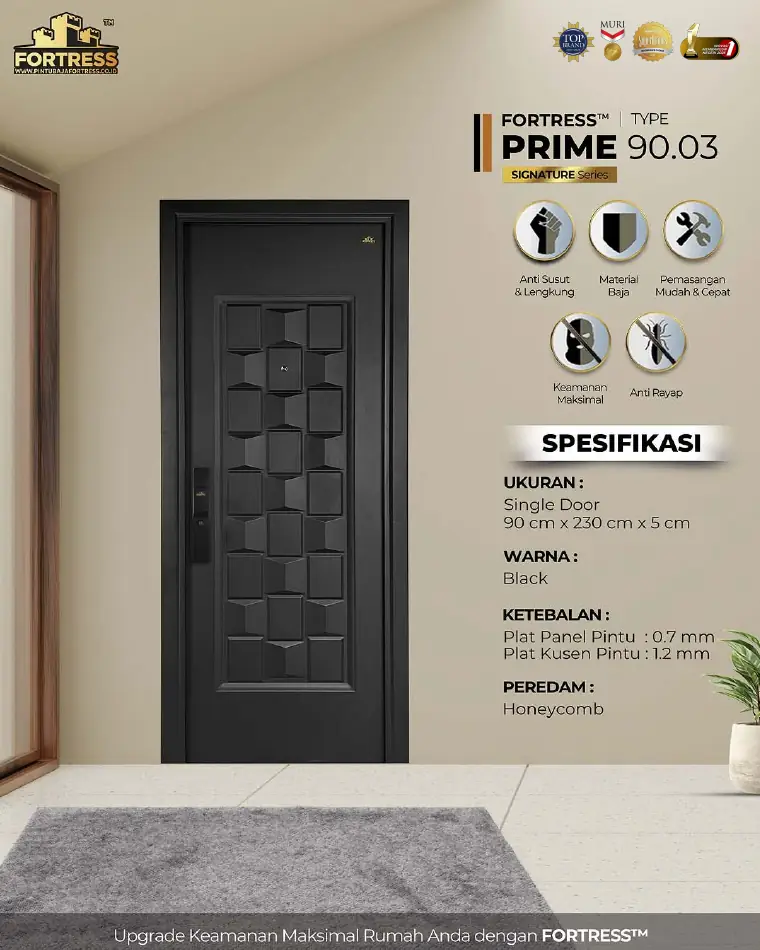Signature Series - Single Door - PRIME 90.03 - Warna Black