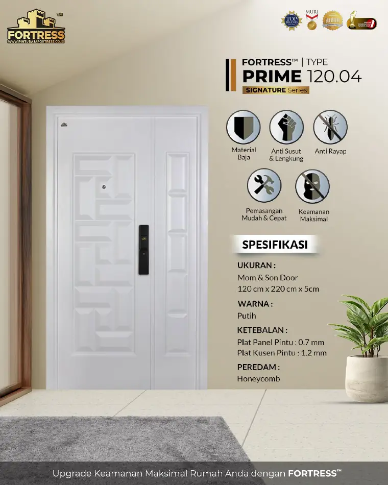 Signature Series - Mom & Son Door - PRIME 120.04 - Warna Putih