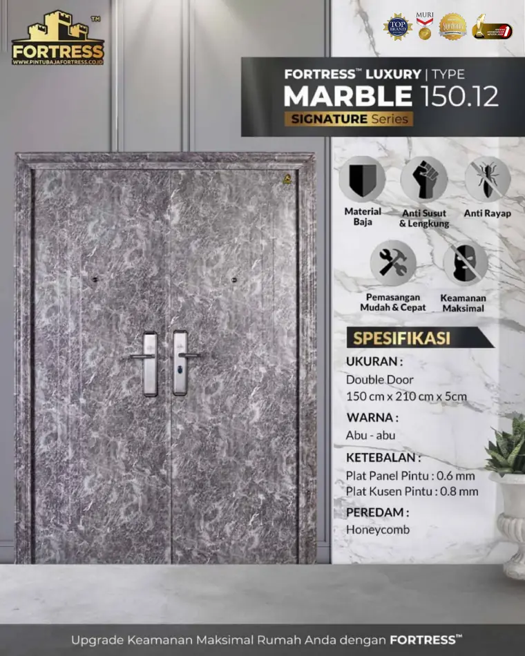 Signature Series - Double Door - MARBLE 150.12 - Warna Abu-abu