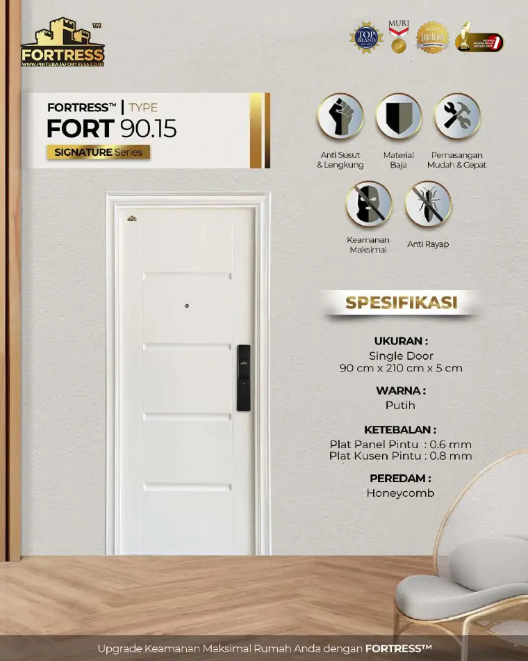 Signature Series - Single Door - FORT 90.15 - Warna Putih