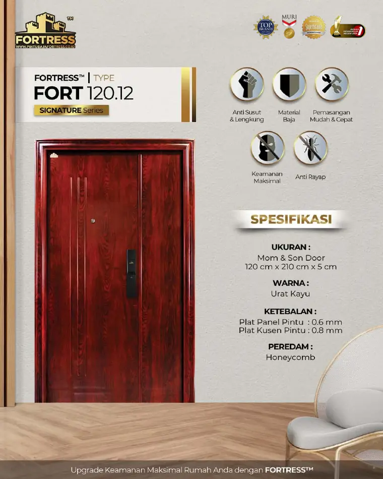 Signature Series - Mom & Son Door - FORT 120.12 - Warna Urat Kayu