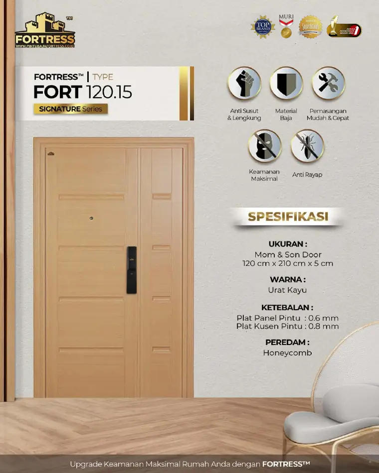 Signature Series - Mom & Son Door - FORT 120.15 - Warna Urat Kayu