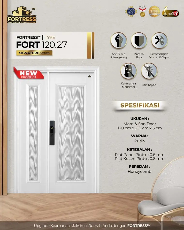 Signature Series - Mom & Son Door - FORT 120.27 - Warna Putih