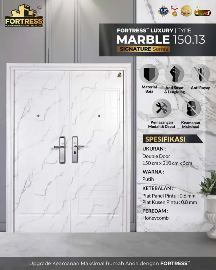 Signature Series - Double Door - MARBLE 150.13 - Warna Putih