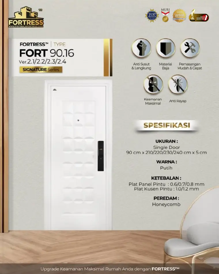 Signature Series - Single Door - FORT 90.16 - Warna Putih