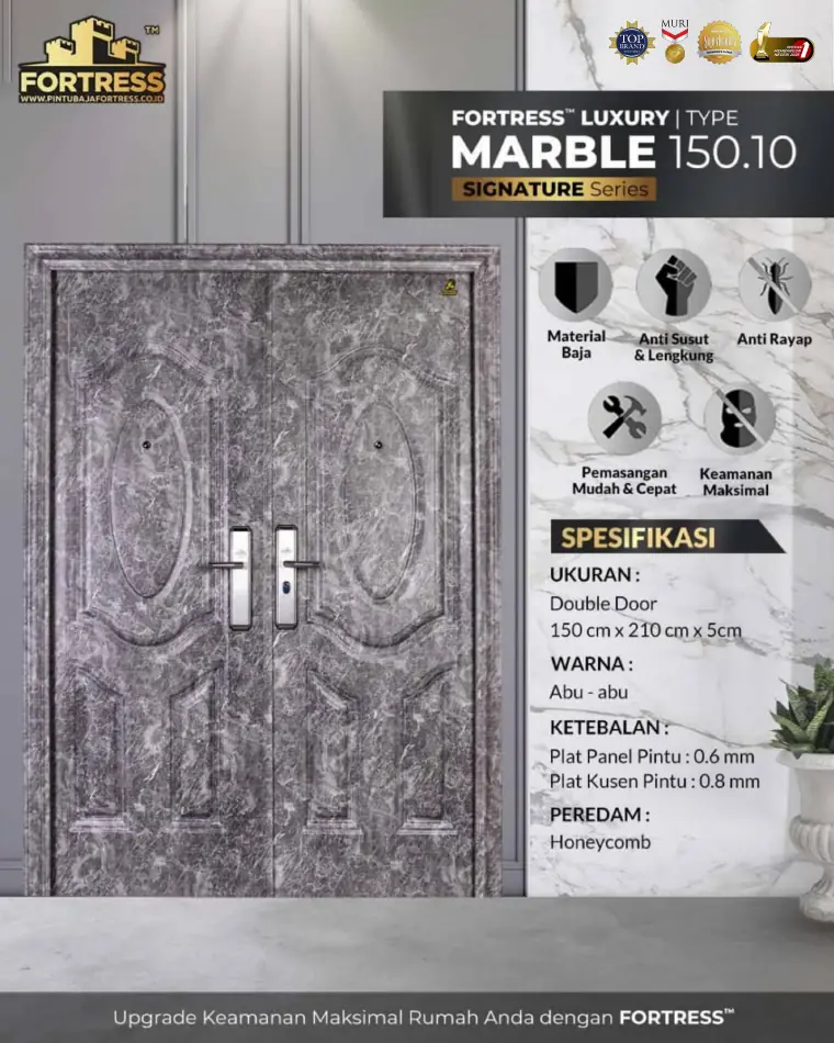 Signature Series - Double Door - MARBLE 150.10 - Warna Abu-abu