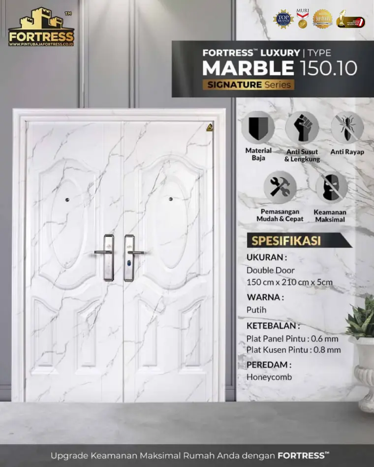 Signature Series - Double Door - MARBLE 150.10 - Warna Putih