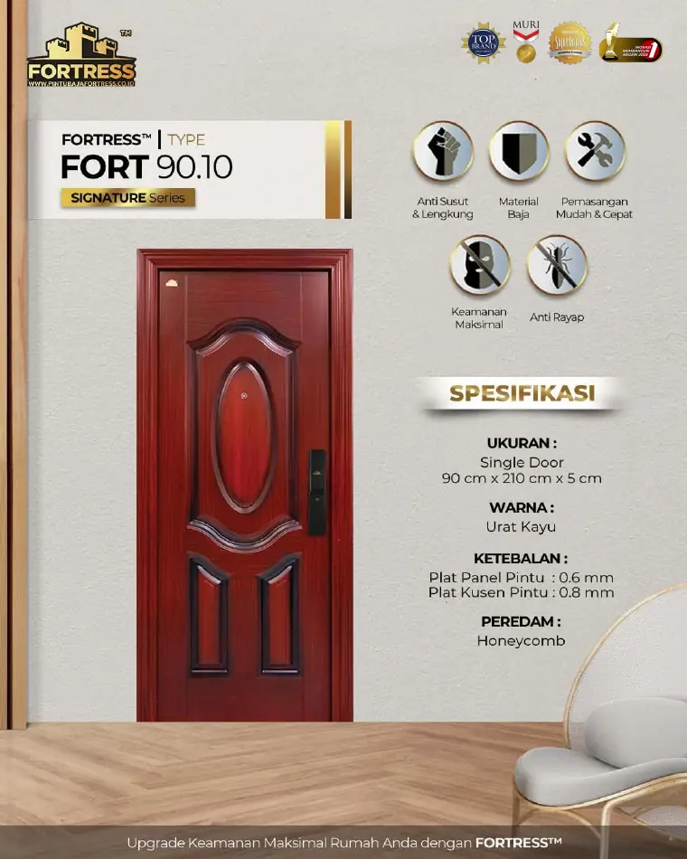 Signature Series - Single Door - FORT 90.10 - Warna Urat Kayu