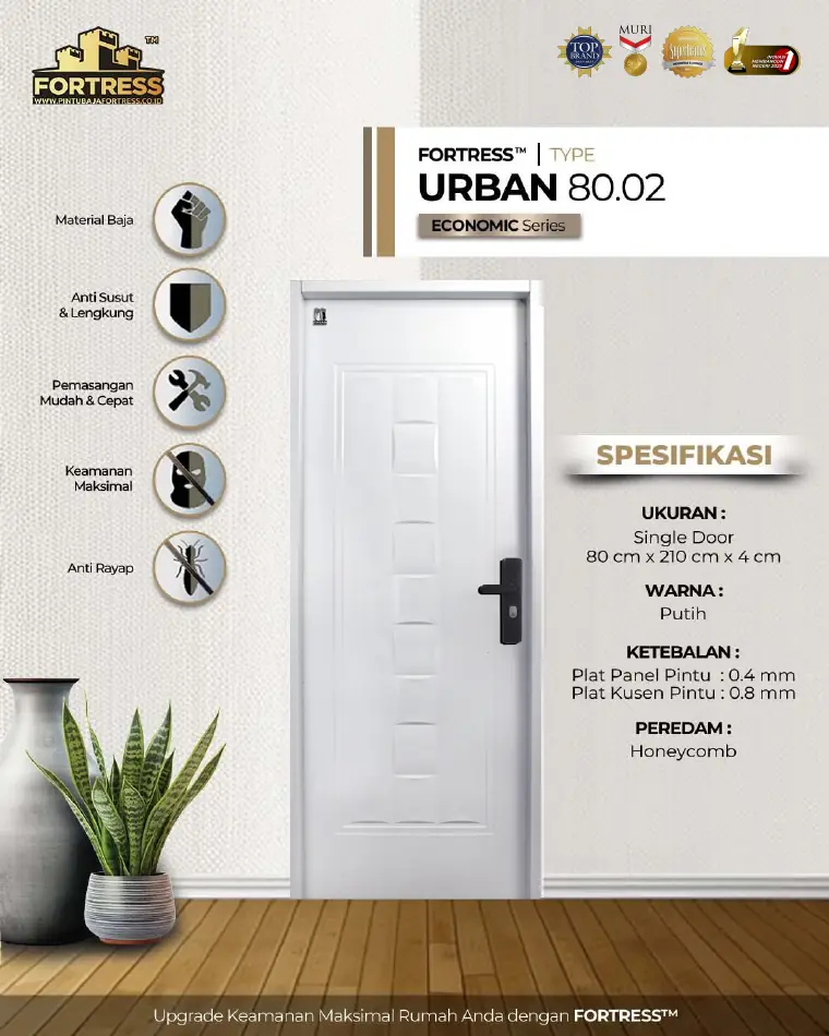Economic Series - Single Door - URBAN 80.02 - Warna Putih