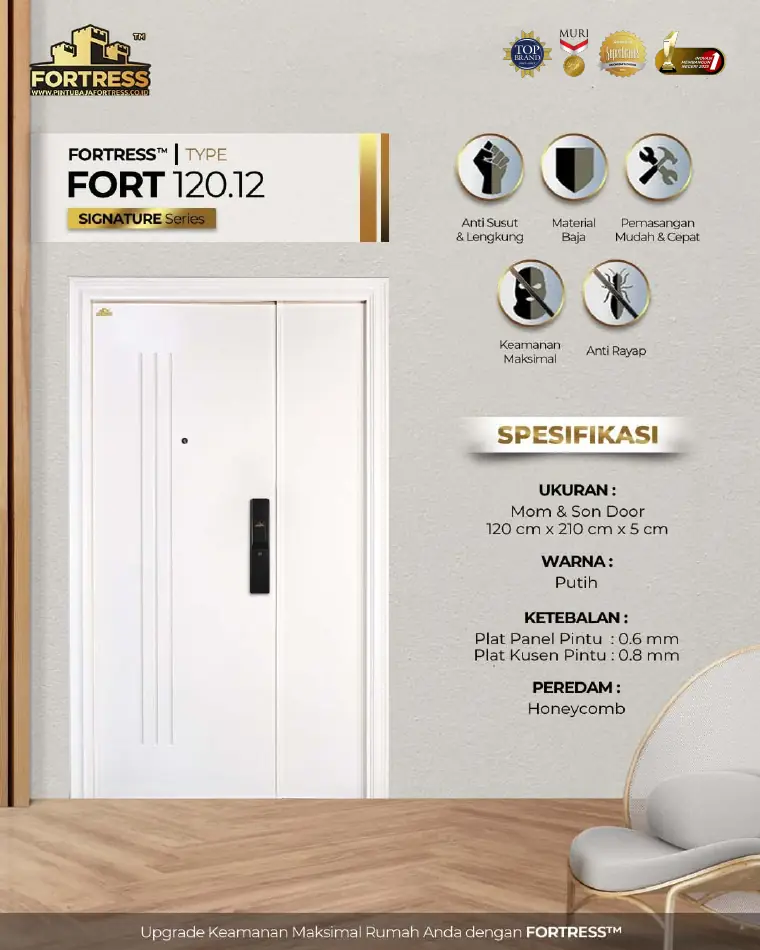 Signature Series - Mom & Son Door - FORT 120.12 - Warna Putih