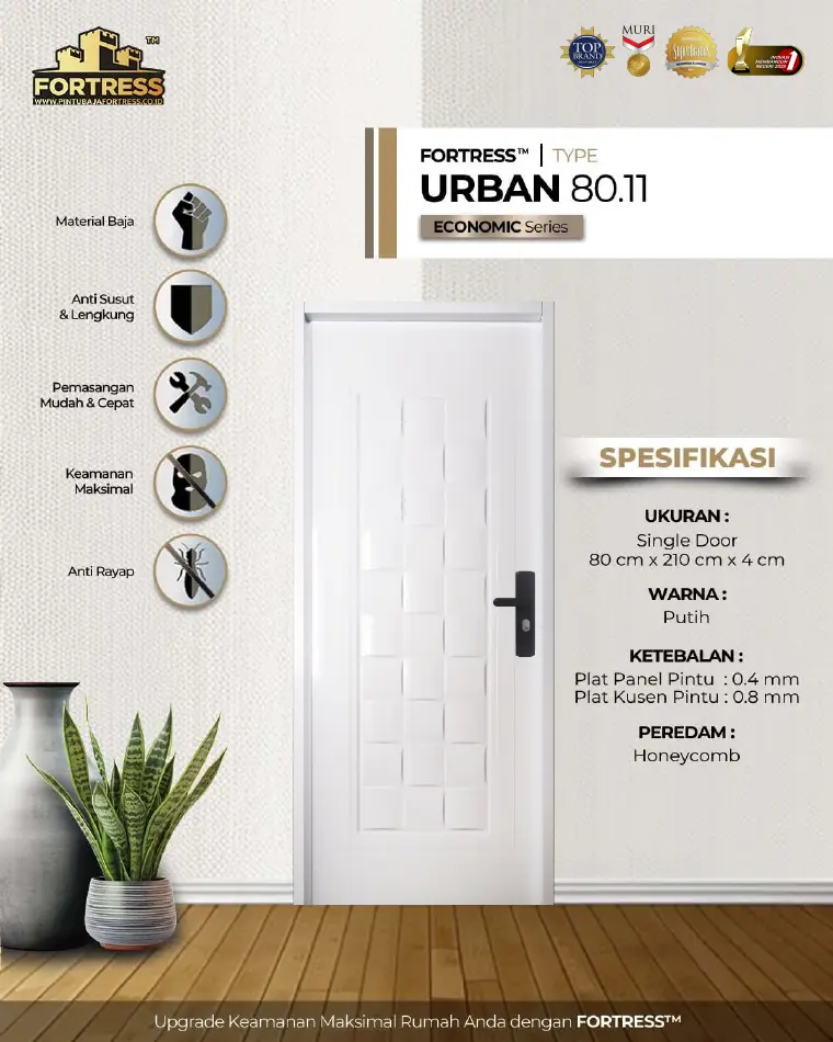 Economic Series - Single Door - URBAN 80.11 - Warna Putih