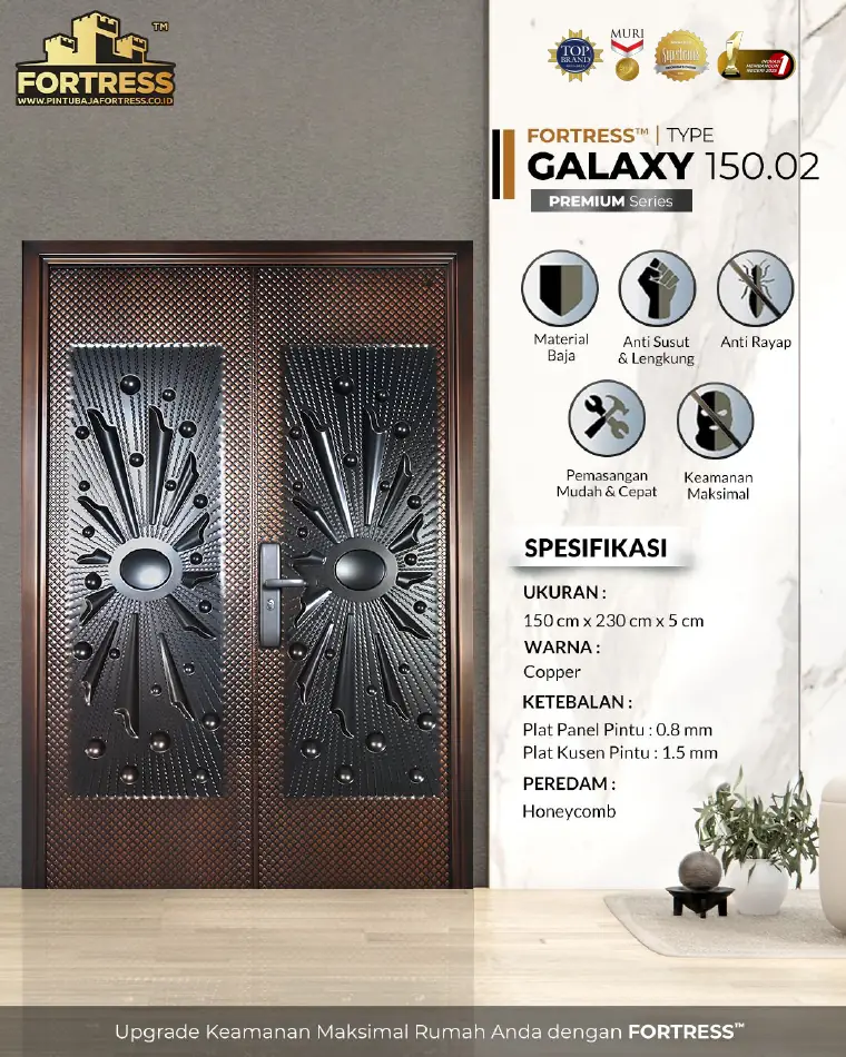 Premium Series - Double Door - GALAXY 150.02 - Warna Copper
